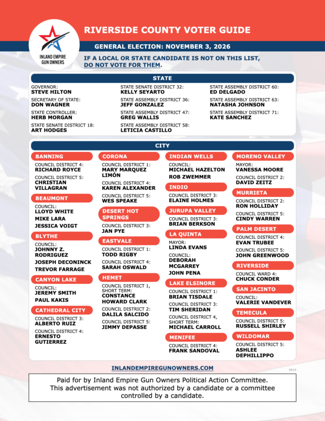 IEGO Voter Guide Riverside County November 3 2026
